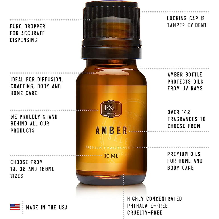 Amber Fragrance Oil - Premium Grade Scented Oil - 100ml 