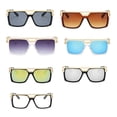 thumbnail image 3 of Sonducket Gafas de sol de plástico para mujer, accesorio para gafas, ligeras, Colorfast, Vintage, accesorios para adultos, gafas para conducir Lentes Marron oscuro Sonducket AP008871-02, 3 of 6