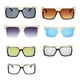 thumbnail image 3 of Sonducket Gafas de sol de plástico para mujer, accesorio para gafas, ligeras, Colorfast, Vintage, accesorios para adultos, gafas para conducir Lentes Marron oscuro Sonducket AP008871-02, 3 of 6