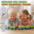thumbnail image 6 of Train Set for Kids, Train Toys for Toddlers 2 3 4 5+ Years Old, Dinosaur Toy Trains, Great Gift for Boys Girls - Compatible with Other Brands Train Tracks, 6 of 10