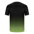 thumbnail image 6 of UVEASISHA Track Suit for Men 2 Piece Outfits Big and Tall Stretch Workout Sets Trendy Gradient Tee Tops and Short Set Army Green XXXXXL, 6 of 7