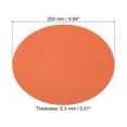 thumbnail image 2 of Unique Bargains 9.8-inch Round Cardboard Paper, 25 Pcs Blank Disc Circles Slices for Party Decorations DIY Craft, Orange, 2 of 5