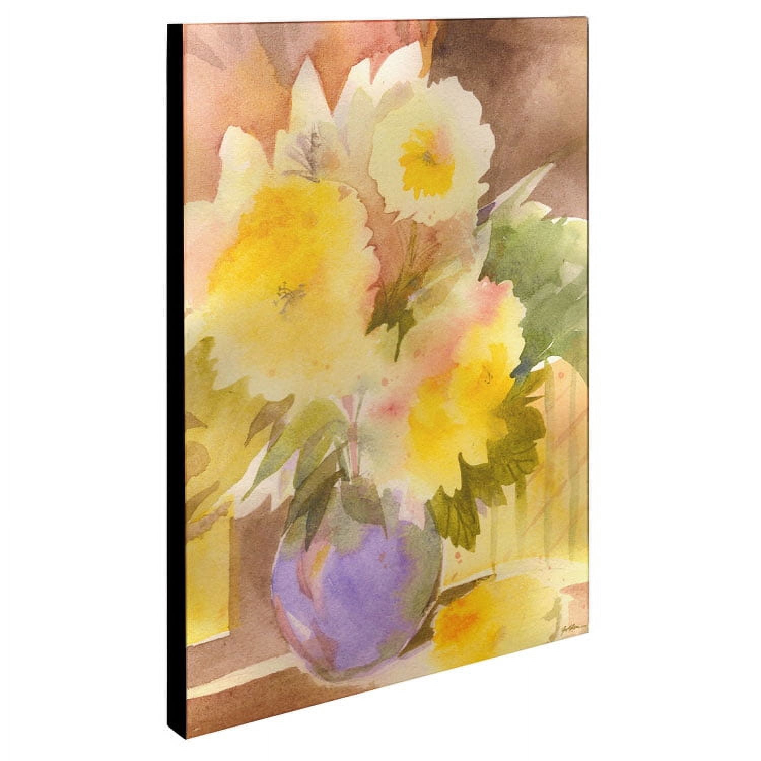 Trademark Fine Art 'Purple Vase' Canvas Art by Sheila Golden