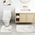thumbnail image 4 of Floral Bathroom Set with Shower Curtain and Rugs Accessories, Vintage Wood Floral Shower Curtain Set, Flower Leaf Shower Curtain for Bathroom, Vintage Bathroom Decor 4 Pcs, 4 of 7