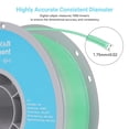 thumbnail image 4 of Filamento para impresora 3D TECSONAR Crystal Rainbow PLA 1,75 mm 1 kg, 4 of 6
