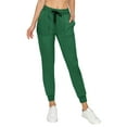 thumbnail image 2 of ALWAYS Women Jogger Sweatpants - Super Soft Stretch Lightweight Drawstrings Pants with Pork Chop Pockets Hunter Green 3XL, 2 of 6