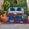thumbnail image 2 of Independence Day Outdoor Rug for Patio/Deck/Porch, Non-Slip Large Area Rug 5 x 8 Ft, Red Blue Fireworks Stars Flag Day Indoor Outdoor Rugs Washable Area Rugs, Reversible Camping Rug Carpet Runner, 2 of 8