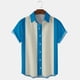 thumbnail image 2 of Mens Manga Corta Botón Abajo Camisas de la Impresión de la Playa Turndown Collar Camisa, Casual Botón Blusa para Hombres, 2 of 3