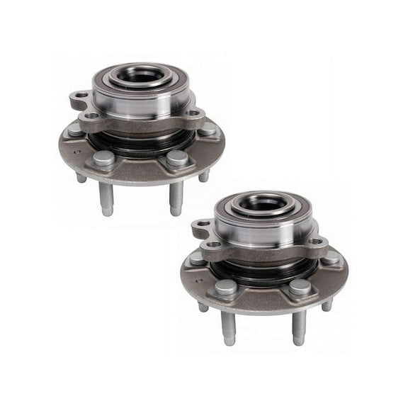 Front Wheel Hub and Bearing Kit 2 Piece - Compatible with 2019 - 2021 Chevy Silverado 1500 4WD 2020