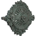 thumbnail image 3 of 35 7/8"W x 22 1/2"H x 4 3/8"P Antonio Ceiling Medallion, Hand-Painted Cloud Burst Crackle, 3 of 6