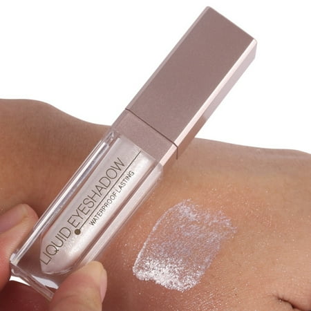 Liquid Eye Shadow Shimmer Glitter Nude Metals Glow Eyeshadow Palette Waterproof Lasting Highlighter Beauty