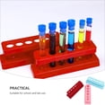thumbnail image 2 of FRCOLOR Tube Rack 6pcs Test Tube Stand Plastic Test Tube Rack Holder School Teaching Aids,6.3"X1.97"X1.97", 2 of 4