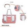 thumbnail image 2 of Carrier Dog Cats Bolso Transpirable Carrying Capsule Tote Suministros para mascotas (Rosa A) Likrtyny Libre de BPA, 2 of 7