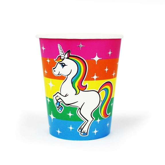 Silver Lining Rainbow Unicorn Cups (8 Pack)