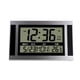 thumbnail image 1 of Reloj de Pared Digital LCD Gran NúMero Tiempo Temperatura Calendario Alarma Mesa Escritorio Reloj DiseñO Moderno Oficina Hogar Plata, 1 of 9