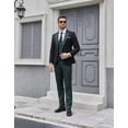 thumbnail image 3 of Men Suits Slim Fit 3 Piece Tuxedo Suit Set for Prom Fashion Blazer Vest Pant Set Champagne Size M, 3 of 10