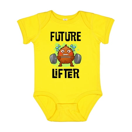 

Inktastic Weightlifting Funny Future Lifter Gift Baby Boy or Baby Girl Bodysuit