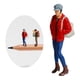 thumbnail image 5 of Figura de acción de miniatura de diorama de resina a escala 1:87 para microescenas DIY Rojo B, 5 of 9