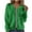 YA-Green, variant on UVEASISHA Womens Zip Up Cable Knit Sweater Long Sleeve Open Front Cardigan Sweaters Casual Outwear Coats with Pockets White XL