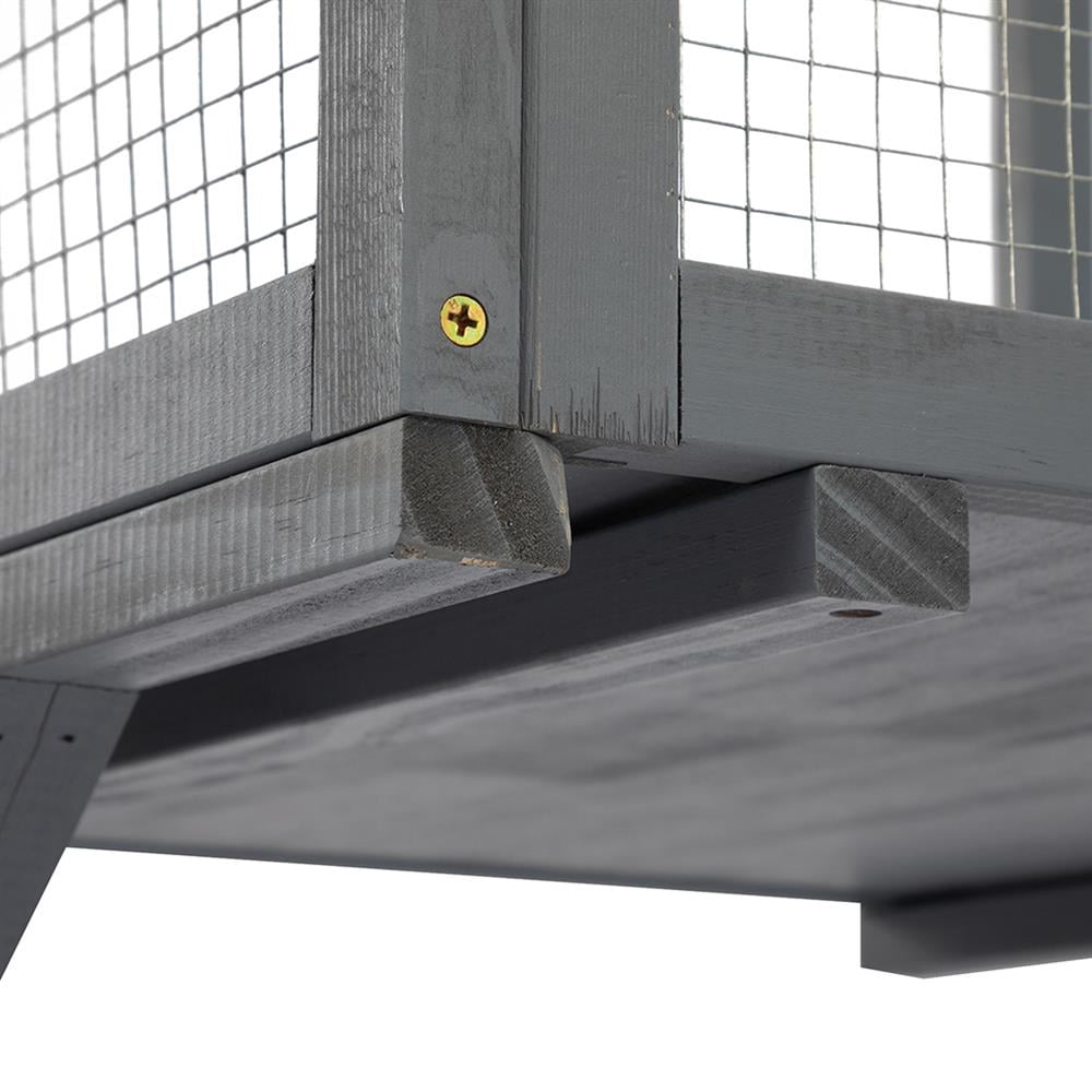 Kadyn Cat House Indoor Outdoor, Pet Cat House, Cat Window Catio, Cat Outdoor Enclosure with Sun Sheet Roof, Wall Mounted Wood Cat Window Perch House,Dark Gray