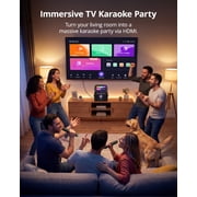 Ikarao Karaoke Machine with Lyrics Display Screen for Adults,Professional Karaoke System with 2 Wireless Mics for TV Home Outdoor Party