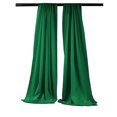thumbnail image 1 of LA Linen Pack-2 Telón de fondo de popelina de poliéster de 96 pulgadas de ancho por 58 pulgadas de alto, verde esmeralda LA Linen BDpop96x58_Pk2_GreenEmP32, 1 of 1