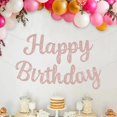 thumbnail image 2 of Guirnalda de cumpleaños con brillo color oro rosa JHZMCRX, 2 of 7