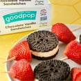 thumbnail image 4 of GoodPop Chocolate Vanilla Sandwiches Dairy-Free Oat Milk Frozen Dessert, 4 CT, 4 of 11