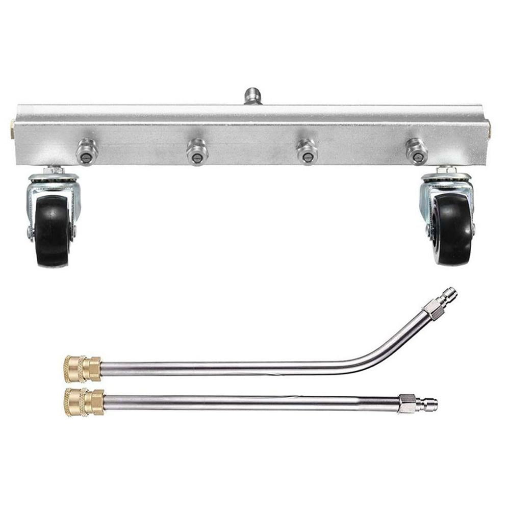 Tohuu Pressure Washer Broom Stainless Steel Under Car Washer Garden Hose Under Car Wash Broom