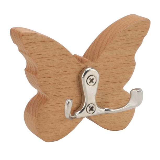 Ganchos De Mariposa, Gancho De Pared De Mariposa De Madera De Estilo Minimalista Aspecto Hermoso Para Toalla Para Abrigo