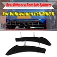 thumbnail image 2 of 1 set x Rear Diffuser & Rear Side Splitters, For Volkswagen Golf MK6 R Rear Diffuser & Rear Side Splitters Balck, 2 of 9