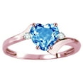 thumbnail image 3 of Original Star K� Heart Shape 6mm Genuine Blue Topaz bypass Ring, 3 of 9