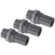 thumbnail image 1 of Adaptador de conector de tubo recto de PVC para tanque de agua Uxcell, gris 1/2" 3, 1 of 6