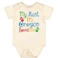 thumbnail image 3 of Inktastic My Aunt in Oregon Loves Me Boys or Girls Baby Bodysuit, 3 of 5