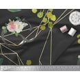 thumbnail image 3 of Soimoi polyester Crepe Fabric Leaves & Ranunculus Floral Decor Fabric Printed Yard 42 Inch Wide, 3 of 3