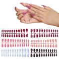 thumbnail image 1 of 12 juegos de uñas postizas de almendra mediana, uñas postizas de almendra mediana mate, cubierta completa para Nail Art DIY, 1 of 5