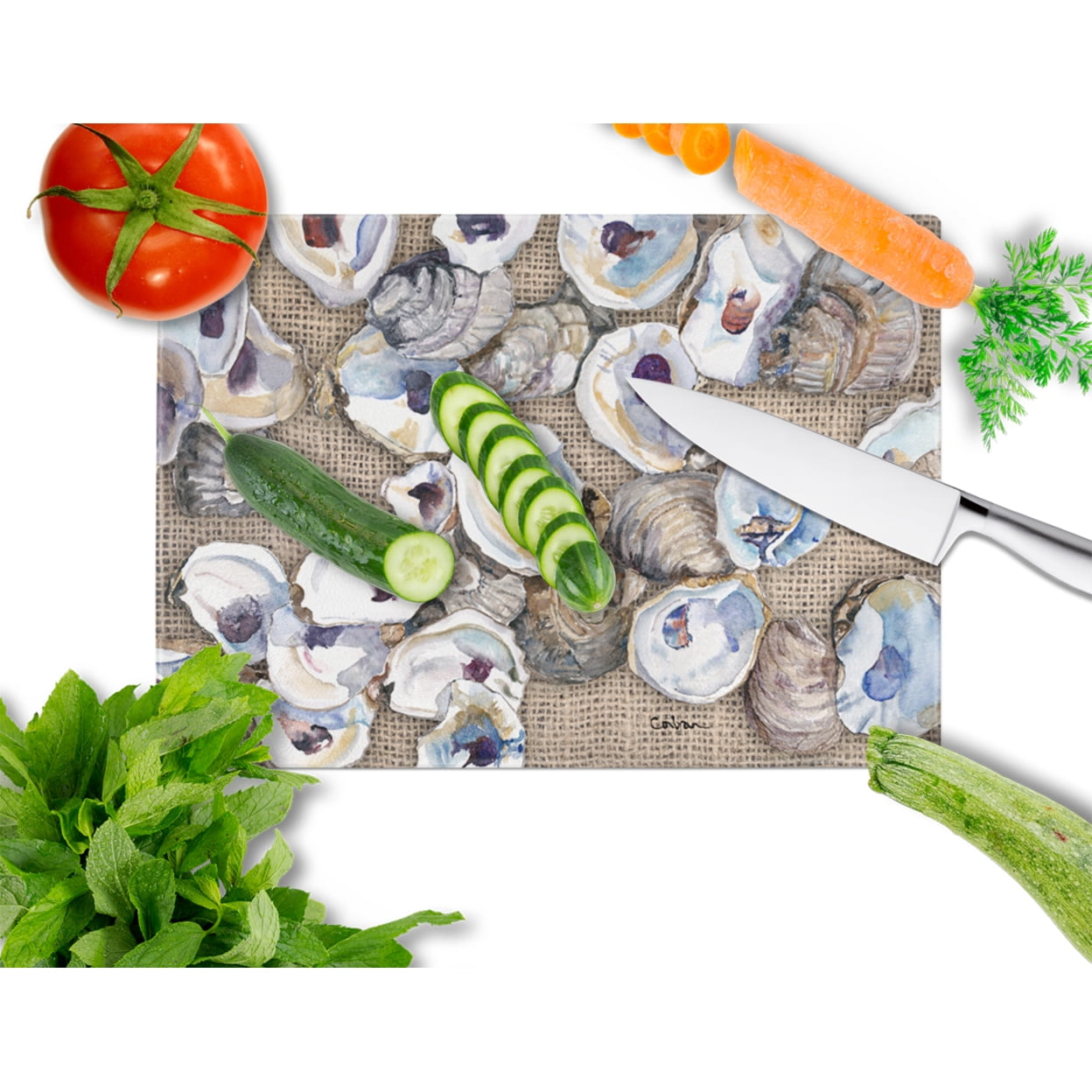 Caroline's Treasures Oyster Cutting Board