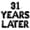 Black, variant on Letter Balloons - 31 YEARS LATER 16" Inch Alphabet Letters Foil Mylar Balloon 31st Birthday Party Banner (Gold)