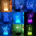thumbnail image 2 of Figuras de Anime Stitch, juguetes de Manga Stich, luz nocturna, lámpara de dormitorio acrílica, decoración de habitación de niños, regalo de cumpleaños para niños, 2 of 4