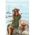 thumbnail image 3 of Ekouaer Women's Cover Ups Casual Swimsuit Coverups Flowy Tie Waist Beach Cover Up Dress, 3 of 5