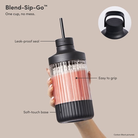 The Beast Blender; Personal Countertop Blending for Smoothies, Shakes, Food Prep & Frozen Fruits & Veggies; Extra Portable Vessels, Straw Cap & Straws Included; 1000W Motor (Cloud White)
