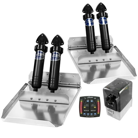 Bennett Trim Tabs ST16ATP Bennett St16atp Performance Sport Tab System - Black-powder-coated W/auto Trim Pro