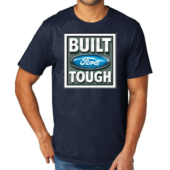 Built Ford Tough Men's TriBlend Tee Shirt, 3XL Team Navy Heather