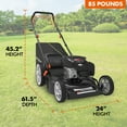 Yard Force SelfPropelled 22 Inch Steel 3 in 1 Gas Powered Lawn Mower