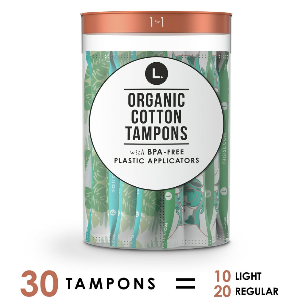 Cotton Tampons Light/Regular Absorbency Duo Pack, 30 ct