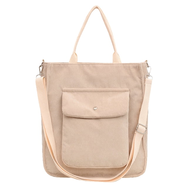 Bolso de mujer portátil, sencillo bolso retro de un solo hombro beige