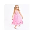 thumbnail image 4 of Flower Girls Dress Pink Sequin 3D Flowers 4 Years, 4 of 6