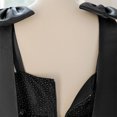 thumbnail image 6 of Bmisegm Girls' Dresses Square Neck Spaghetti Strap Dress 3D Bow Detail Embellished Bodice A Line Skirt Formal Occasion Dress for Girls 7-8 Years, 6 of 9
