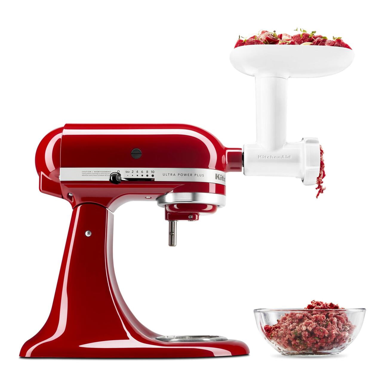 Suitable for Cutting Cheese Meat White Meat Roller Including 3 Grinding Plates Meat Grinder Attachment Veg Meat Grinder for Kitchenaid Stand Mixers Sausage Stuffer and Cleaning Brush 