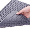 thumbnail image 3 of Silicone Drying Mat for Kitchen Counter – Dishwasher-Safe Silicone Dish Drying Mat Kitchen Accessories Gray, 3 of 8